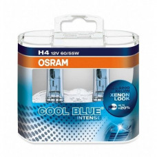 Комплект галогенных ламп Osram Cool Blue Intense 64193CBI-HCB-DUO H4 12V 60/55W P43t Hard DuoPET